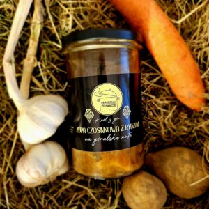 Zupa czosnkowa z rydzami